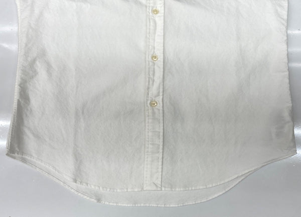 ラルフローレン RalphLauren POLO BUTTONDOWN SHIRT ボタンダウン シャツ CUSTOM FIT 刺繍 長袖 白 長袖シャツ ワンポイント ホワイト Mサイズ 104MT-2085