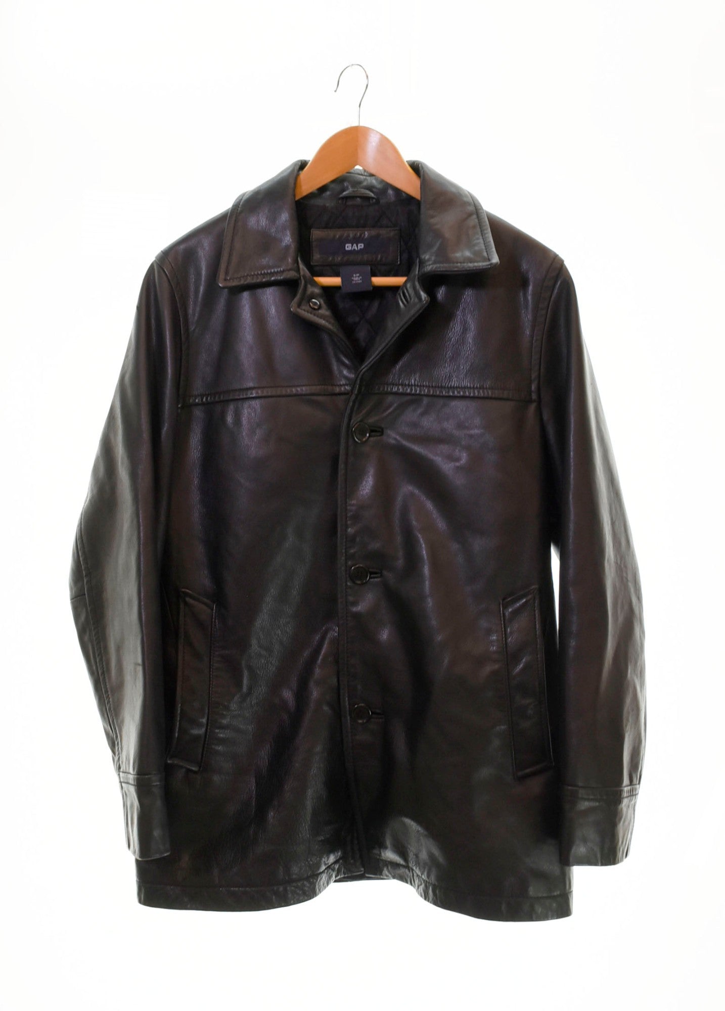 gap ファッション GAP ブラックレザージャケット