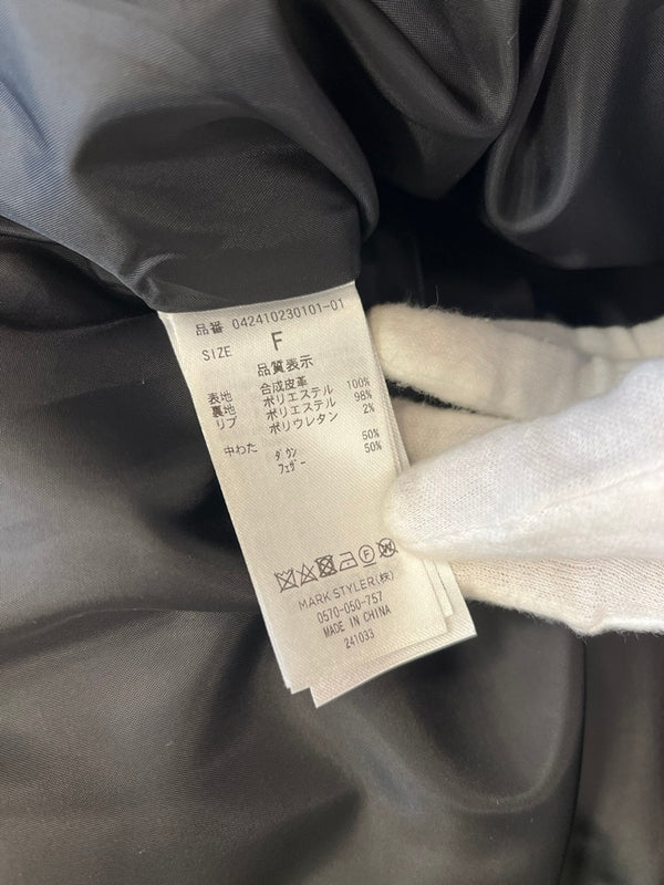 エモダ EMODA 2WAYオーバーフードダウン ダウンジャケット ダウンベスト 黒 042410230101-01 ジャケット ブラック フリーサイズ 101LT-201