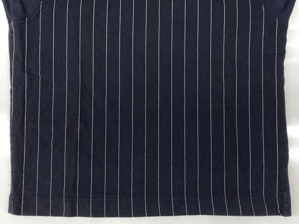 アワーレガシー OUR LEGACY STRIPE SWEATSHIRT ストライプ スウェットシャツ 切り替え トレーナー 長袖 紺 サイズ 46 スウェット ストライプ ネイビー 104MT-2211