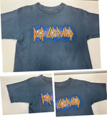 バンド band 90s 90's GIANT デフレパード Def Leppard 1999 EUPHORIA TOUR ツアーT - Tシャツ ブルー フリーサイズ 101MT-3508