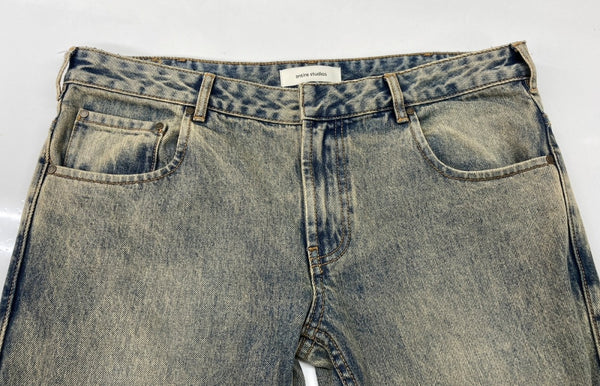 エンタイアスタジオ entire studios SLIM-FLARED JEANS スリム フレア ジーンズ ローライズ デニム 無地 ES2589SW デニム ブルー Mサイズ 104MB-330