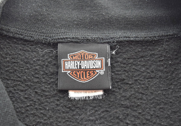 ハーレーダビッドソン HARLEY DAVIDSON  fade flame pattern zip ジップパーカー フレイム 炎 ファイヤー  ジャケット ブラック 103MT-3315