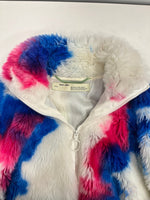 オフホワイト OFF-WHITE 19AW Fake Fur Zip Anorak フェイクファージップアノラック グラデーションフェイクファージップジャケット OMEA186E19E20002 ジャケット マルチカラー Mサイズ 101MT-5434