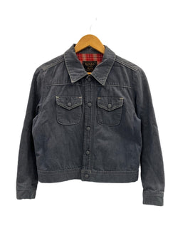 ヒステリックグラマー HYSTERIC GLAMOUR ショート丈 短丈 ワークジャケット KINKY JEANS 青 インディゴ シャツジャケット 裏地チェック ブランケット 2AB-2790 ジャケット ブルー フリーサイズ 101LT-180