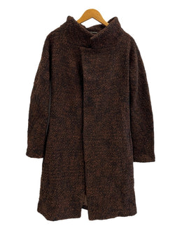 ワイズ Y's ウールコート ツイードコート  YS-J05-119 コート ブラウン サイズ3 101LT-204