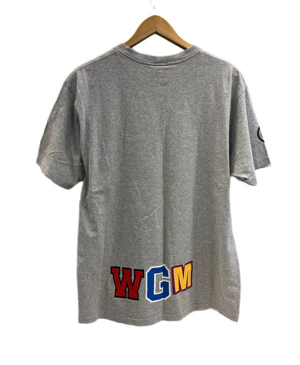 ア ベイシング エイプ A BATHING APE BAPE WGM SHARK シャークプリント タイガープリント 半袖 XL Tシャツ グレー LLサイズ 101MT-5073