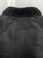 ヒューストン HOUSTON NYLON N-1 DECK JACKET ナイロン デッキ ジャケット 襟ボア ジップアップ アウター 黒 51459 ジャケット プリント ブラック Lサイズ 104MT-1433