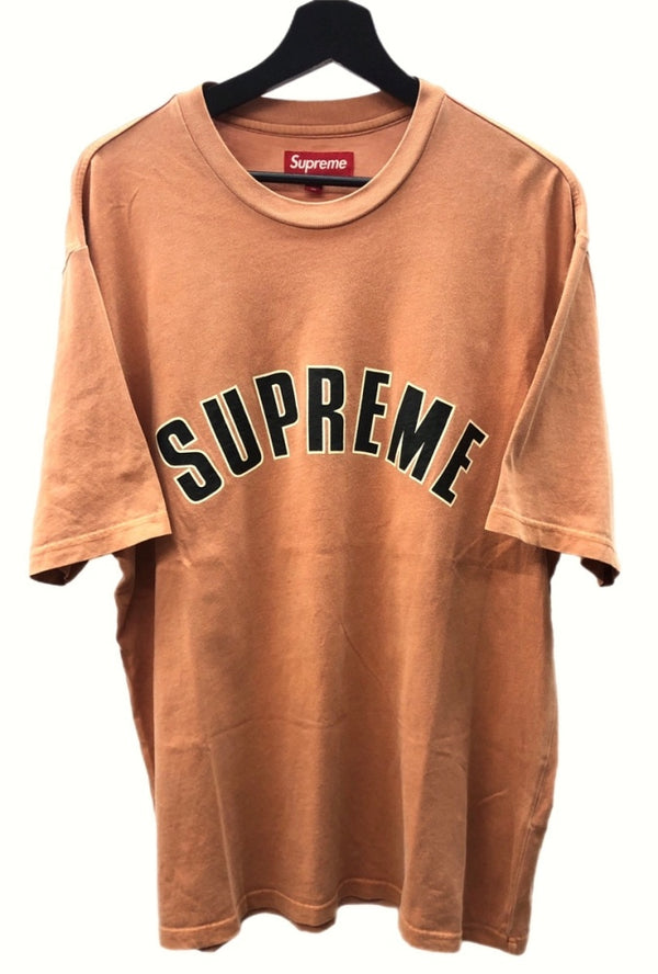 シュプリーム SUPREME 24SS Cracked Arc S/S Top クラック アークショートスリーブ トップ アーチロゴ 半袖 カットソー ORANGE Tシャツ プリント オレンジ Lサイズ 104MT-395