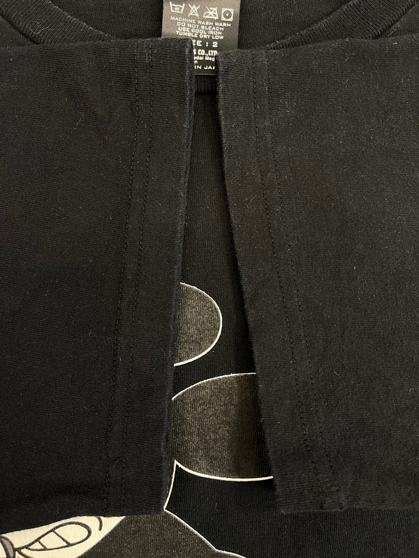 ナンバーナイン NUMBER (N)INE ×Disney ディズニー 復刻キャラクターTシャツ ミッキー 黒 11330456 サイズ2 Tシャツ ブラック 101MT-4638