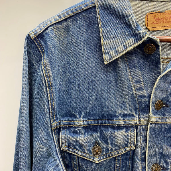 【曜日割引対象外】 リーバイス Levi's 70's~ 4th ワッペン デニムジャケット ジャケット ブルー 36サイズ 201MT-4471 VB