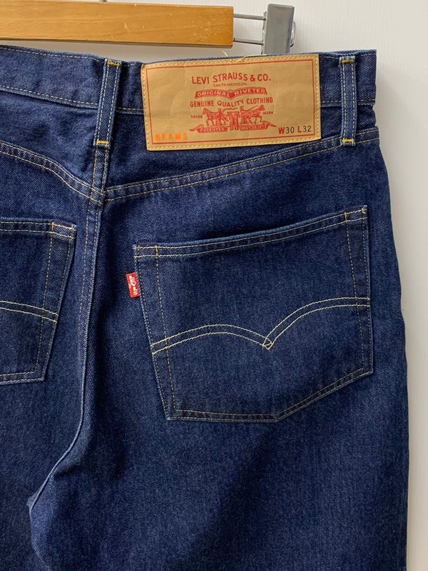 【曜日割引対象外】 リーバイス Levi's ビームス BEAMS コラボ W30 L32 デニム ロゴ ネイビー 201MB-620