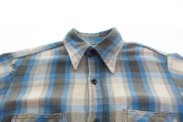 ヴィンテージ Vintage 70s BIG MAC オンブレチェックシャツ ネルシャツ ヘビネル 70's 長袖シャツ マルチカラー Mサイズ 103MT-2880