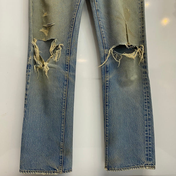 【曜日割引対象外】 リーバイス Levi's 80's 501 赤耳 ボタン裏524 USA製 デニム ブルー W32サイズ 201MB-1037 VB