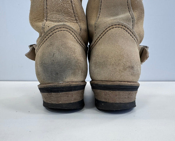 レッドウィング RED WING ENGINEER BOOT レザーブーツ スエード スチールトゥ 8268 メンズ靴 ブーツ エンジニア ベージュ 8 1/2 D 101sh-2047