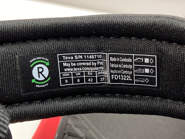 テバ Teva × NANGA ナンガ TERRA FI 5 UNIVERSAL NANGA テラ ファイ ユニバーサル ナンガ アウトドア サンダル 赤 黒 1148710 メンズ靴 サンダル その他 ブラック 27cm 104S-819