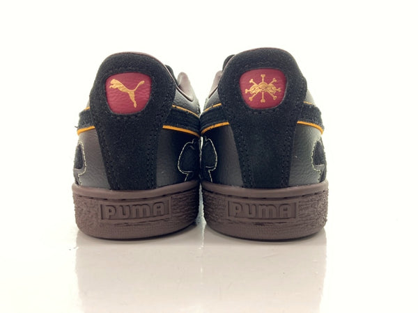 プーマ PUMA 24年製 × ONE PIECE ワン ピース SUEDE 4 スウェード MARSHALL D. TEACH 黒ひげ ローカット 黒 396525-01 メンズ靴 スニーカー ブラック 27cm 104-shoes327