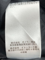 ジャンポールゴルティエ Jean Paul GAULTIER フォー セットプルミエ FOR SEPT PREMIÈRES まち針 メルトン チェスターコート スリット BLACK 黒 JPT025 コート 刺繍 ブラック SIZE40 104LT-74