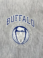 チャンピオン Champion 90s~ 刺繍タグ REVERSE WEAVE リバースウィーブ US古着 ラバープリント カレッジプリント XXL スウェット グレー 3Lサイズ 101MT-4595