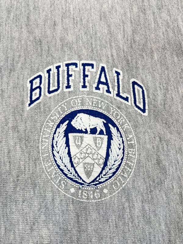 チャンピオン Champion 90s~ 刺繍タグ REVERSE WEAVE リバースウィーブ US古着 ラバープリント カレッジプリント XXL スウェット グレー 3Lサイズ 101MT-4595