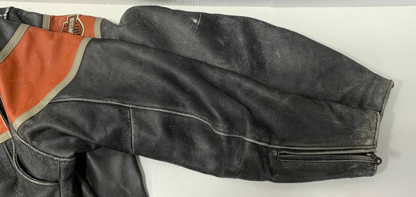 ハーレーダビットソン HARLEY-DAVIDSON レザーライダース ジャケット ブラック Mサイズ 201MT-4878