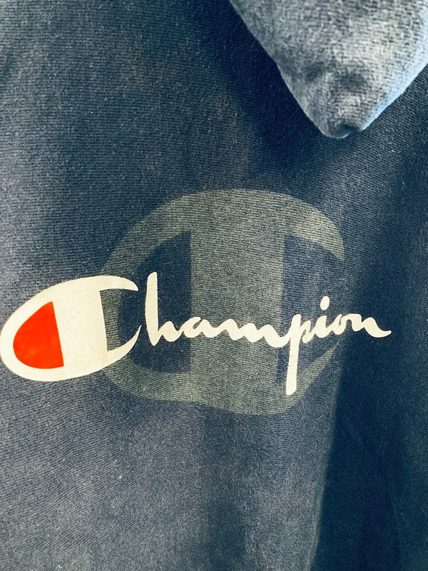 チャンピオン Champion 刺繍タグ USA製 ヴィンテージ REVERSE WEAVE リバースウィーブ パーカー US古着 L パーカ プリント ネイビー 101MT-2543