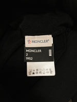 モンクレール MONCLER GENIUS2 ジップパーカー 黒 ワッペン ロゴ 無地 F10928G70500 パーカ ブラック Sサイズ 101MT-2643