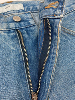 トーガ TOGA VIRILIS 21SS SIDE ZIP DENIM PANTS サイド ジップ デニム パンツ ジップフライ フレア ジーンズ インディゴ 青 無地 TV21-FF315 デニム ブルー サイズ46 104MB-396