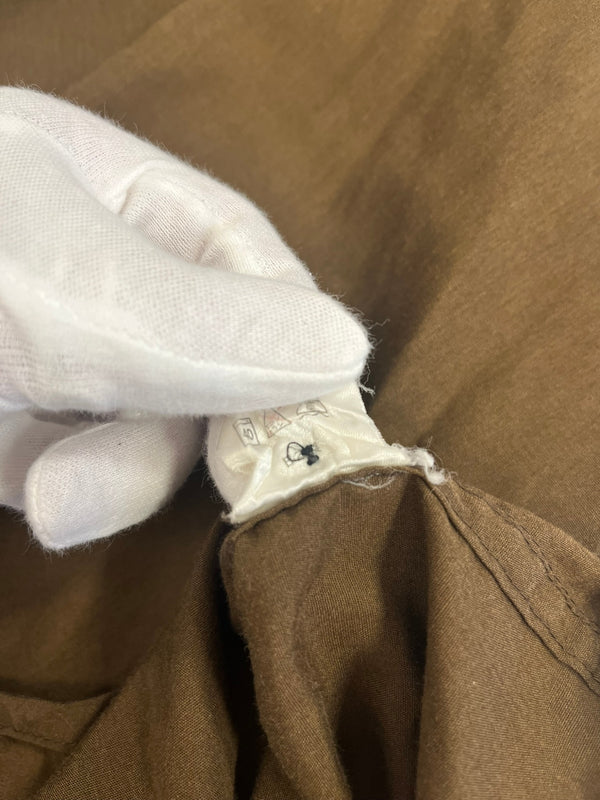 エレクトリックコテージ ELECTRIC COTTAGE 00s 00's EC NORTH 2002 コットンシャツ 裏原 長袖シャツ ブラウン Mサイズ 101MT-4865