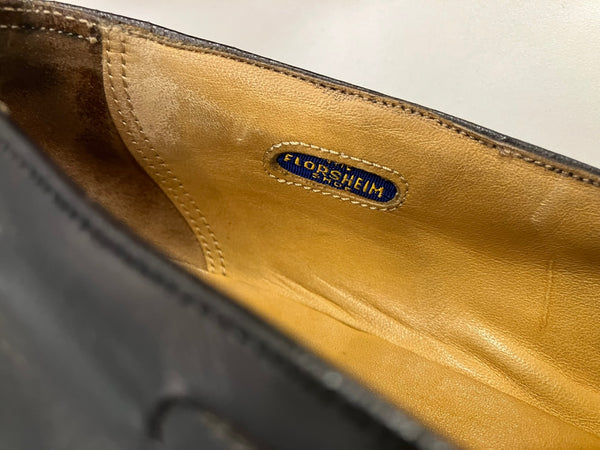 フローシャイム FLORSHEIM 80's 80年代 タッセルローファー レザー VINTAGE ヴィンテージ メンズ靴 ローファー ブラック 101sh-2364