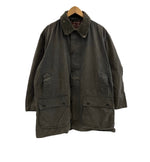 バブアー BARBOUR 90's 90年代 3ワラント BORDER ボーダー ワックス コットン オイルドジャケット コート VINTAGE ヴィンテージ ジャケット ネイビー 101MT-5343