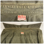 【曜日割引対象外】 ヴィンテージ vintage 40's 50's ヘラクレス HERCULES ワークシャツ 長袖シャツ カーキ 201MT-4760 VB