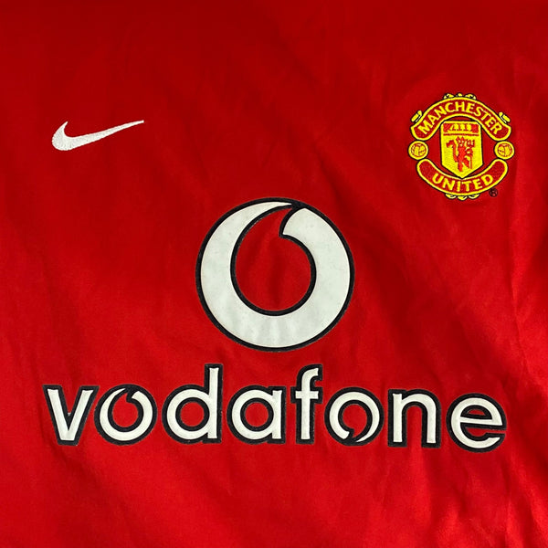 ナイキ NIKE マンチェスターユナイテッド Manchester United ユニフォーム ゲームシャツ 2002-03 Tシャツ レッド Mサイズ 201MT-4561