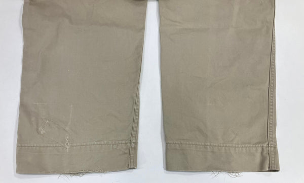 ビッグマック BIG MAC 50’s 50年代 PENNEY'S ペニーズ  青赤タグ チノパン ワークパンツ 尿素ボタン GRIPPER ZIPPER VINTAGE ヴィンテージ チノパン ベージュ - 101MB-739