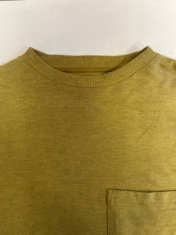 パタゴニア PATAGONIA 90s 90's 90年代 オーバルロゴ 鹿子 長袖 ポケットTシャツ ロンT 黄 ロンT イエロー Lサイズ 101MT-5110