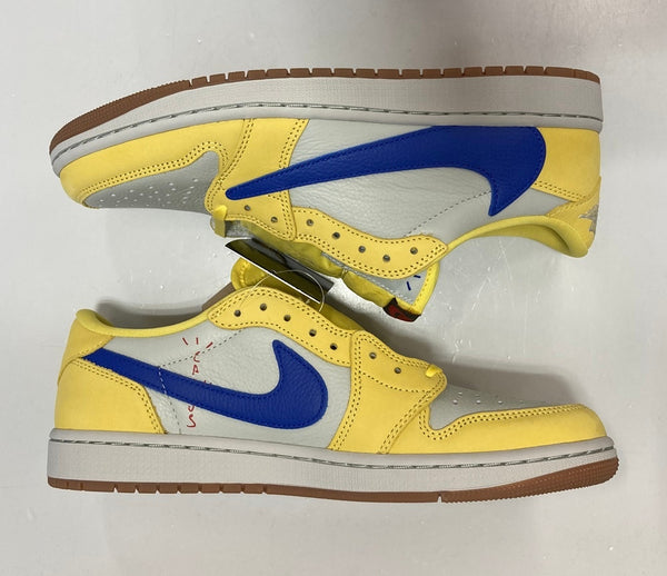 ジョーダン JORDAN Travis Scott × Nike Women's Air Jordan 1 Retro Low OG Canary トラヴィススコット × ナイキ ウィメンズ エアジョーダン1 レトロ ロー OG カナリー DZ4137-700 メンズ靴 スニーカー イエロー 28.5cm 101-shoes1757