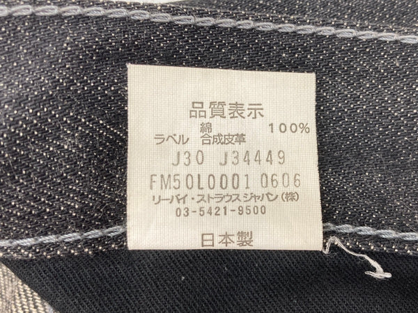 リーバイス Levi's Fenom fragment design フラグメント 505-0207M TALON ペンキステッチ 先染め ブラックデニム 黒 ロゴ デニム ブラック 104MB-273