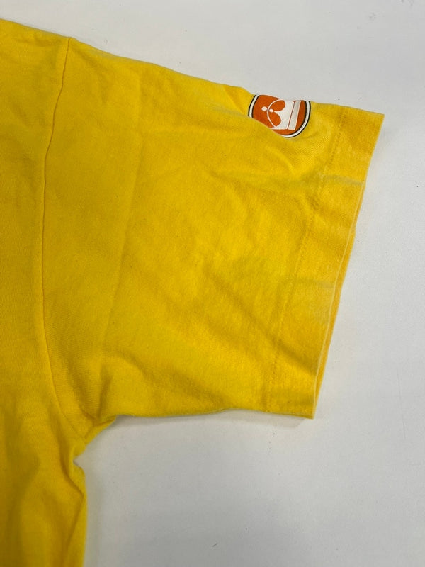 ステューシー STUSSY 90s 90's 90年代 OLD STUSSY オールド 紺タグ USA製 クラウンプリント ヴィンテージ Tシャツ イエロー Lサイズ 101MT-5014