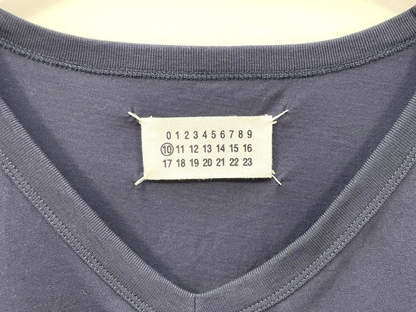 メゾン マルタン マルジェラ Maison Martin Margiela Vネック 無地 TEE S50GC0390 52 Tシャツ ネイビー 601MT-58