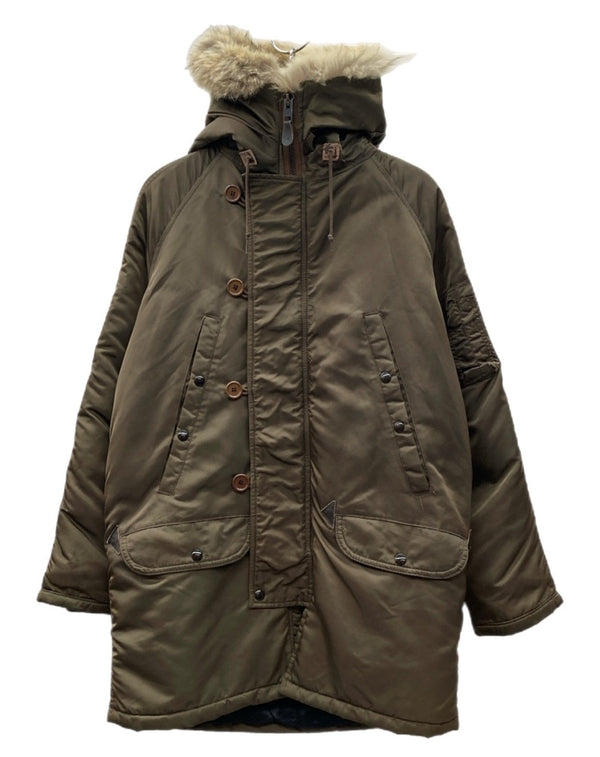 スピワック SPIEWAK Golden Fleece N-3B FLIGHT JACKET フライト ジャケット ミリタリー ジップアップ ファー USA製 アウター 緑 1N3BFC サイズ 36 ジャケット 無地 グリーン 104MT-1867