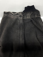 カーハート Carhartt TRADITIONAL JACKET トラディショナル ジャケット コーデュロイ ダック ダブルジップ アウトドア アウター 黒 C26 BLK ジャケット ロゴ ブラック Lサイズ 104MT-1959