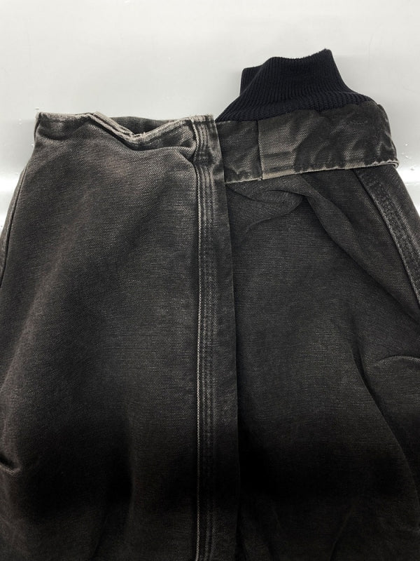 カーハート Carhartt TRADITIONAL JACKET トラディショナル ジャケット コーデュロイ ダック ダブルジップ アウトドア アウター 黒 C26 BLK ジャケット ロゴ ブラック Lサイズ 104MT-1959