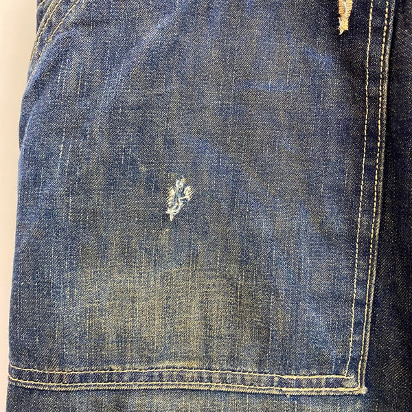 【曜日割引対象外】 リーバイス Levi's LVC Lot 66 Bib Overall Customaize 1912復刻 デニム ブルー W34 L32サイズ 201MB-1215 VB