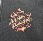 ハーレーダビッドソン HARLEY DAVIDSON  fade flame pattern zip ジップパーカー フレイム 炎 ファイヤー  ジャケット ブラック 103MT-3315