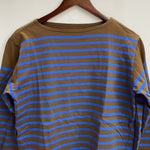 【曜日割引対象外】 キャピタル KAPITAL ボーダー ロンT 長袖カットソー ブラウン Lサイズ 201MT-4127 VB