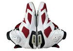 ナイキ NIKE 20年製 AIR JORDAN 6 RETRO CARMINE エア ジョーダン レトロ カーマイン AJ6 スウッシュロゴ 白 赤 黒 CT8529-106 メンズ靴 スニーカー レッド 27.5cm 104S-845