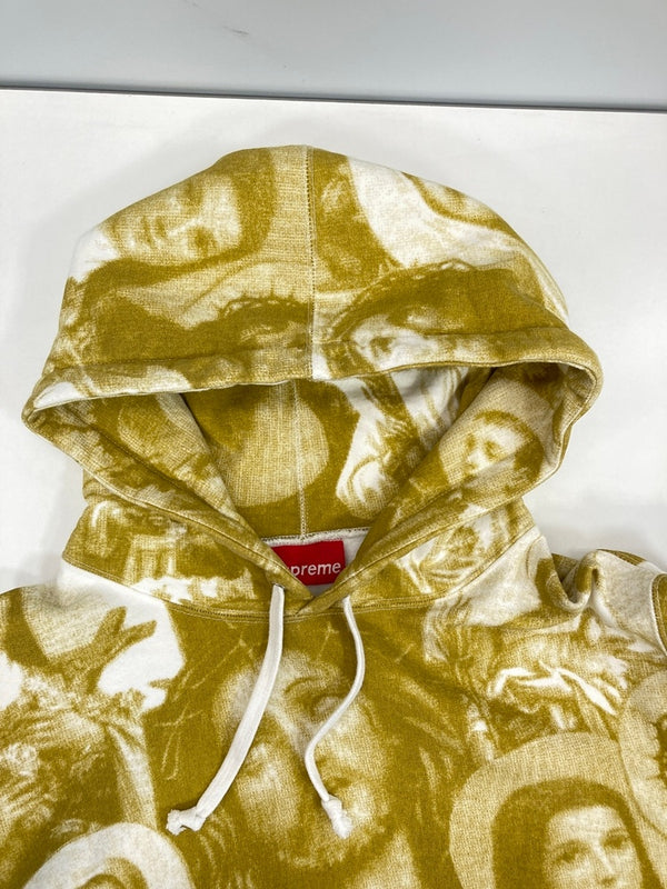 シュプリーム SUPREME Jesus and Mary Hooded Sweatshirt Gold ジーザス マリア キリスト 総柄 フーディ パーカー パーカ イエロー Mサイズ 101MT-4060