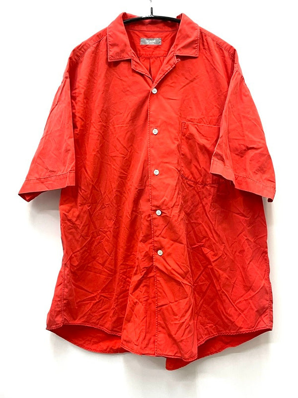 コムデギャルソン COMME des GARCONS 80's デカオム 開閉 半袖 シャツ HB020410 レッド 601MT-45