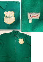 ヴィンテージ vintage 60's 60年代 BUTWIN バトウィン メルトン スポーツジャケット ウールブルゾン TALON ZIPPER アメリカ製 MADE IN USA 40 ジャケット グリーン 101MT-4766