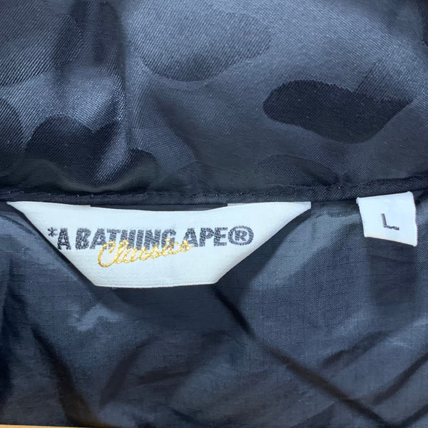 アベイシングエイプ A BATHING APE ダウン ジャケット ブラック Lサイズ 201MT-4849